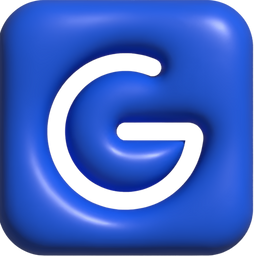 Blue 3D Google Icon